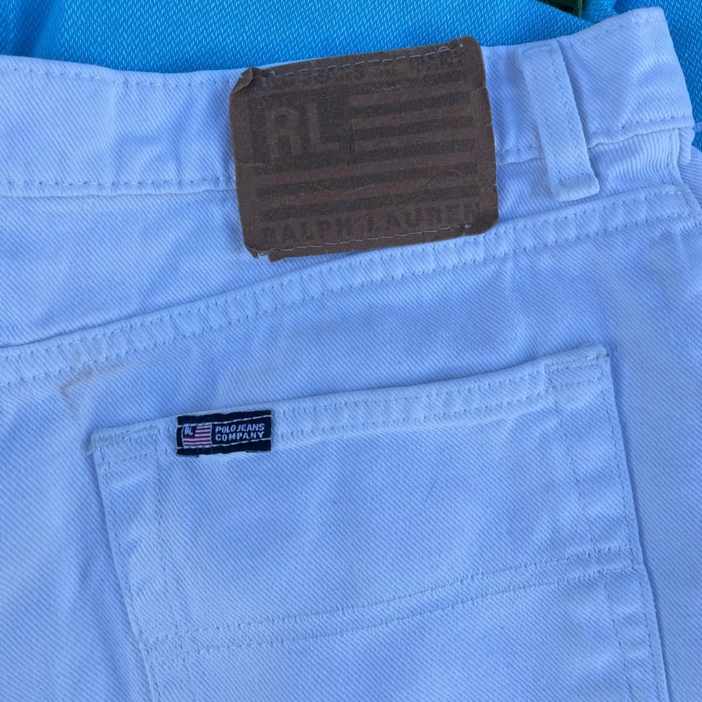 white Ralph Lauren Jean shorts
